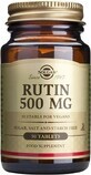 Solgar Rutin 500 mg doză zilnică mare, 50 comprimate 1&#215;50 tbl, supliment alimentar