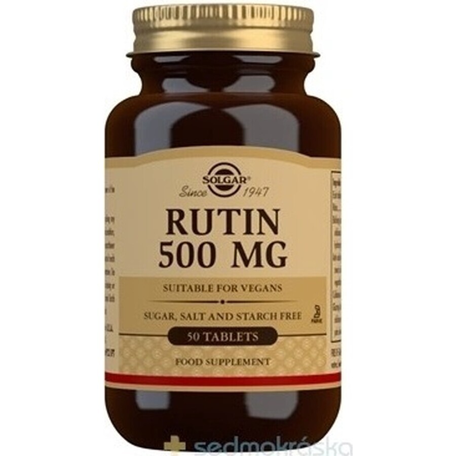 Solgar Rutine 500 mg hoge dagelijkse dosis, 50 tabletten 1×50 tbl, voedingssupplement