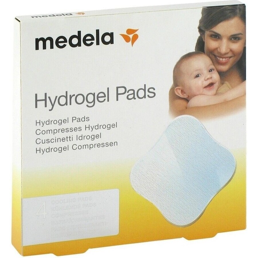 Medela hydrogelkompressen - 4 stuks 1×4 stuks, hydrogelkompressen