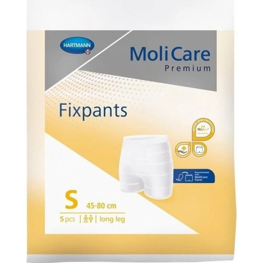 Hartmann MoliCare Premium Fixpants picior lung S 1×5 buc, chiloți de fixare (45-80 cm)