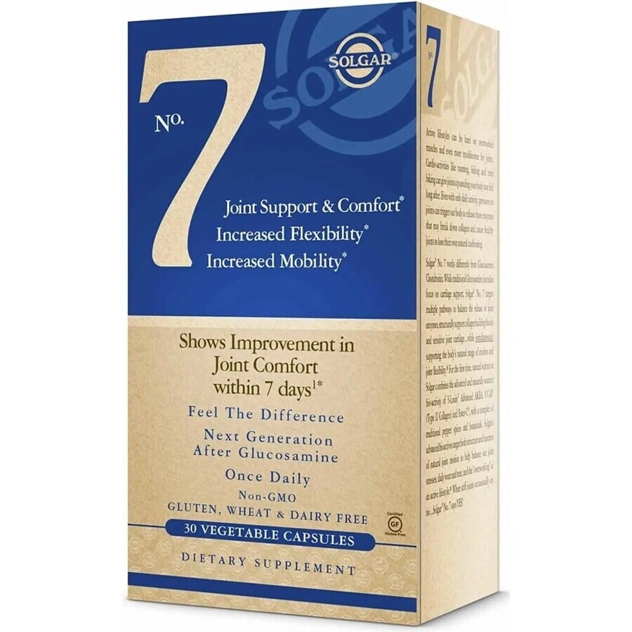 Solgar 7 Complex support for joints, cartilage and bones 30 capsules 1×30 tbl, food supplement