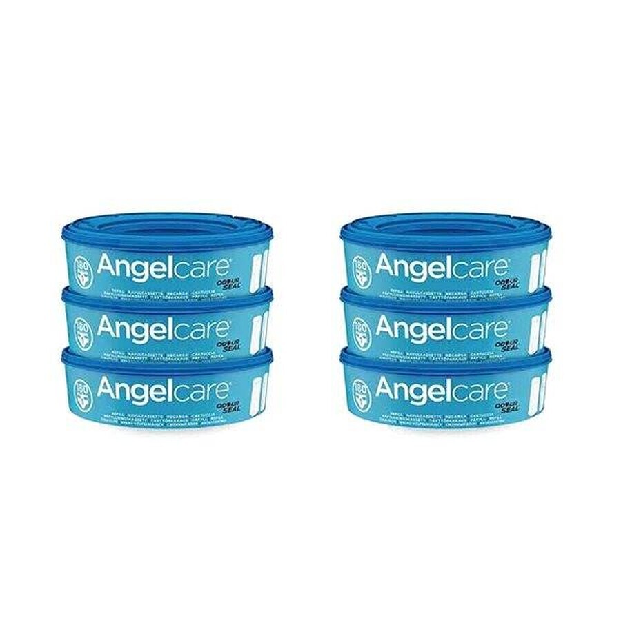 Angelcare Cartouches de remplacement Angelcare 1×6 pcs, cartouches de remplacement pour les paniers