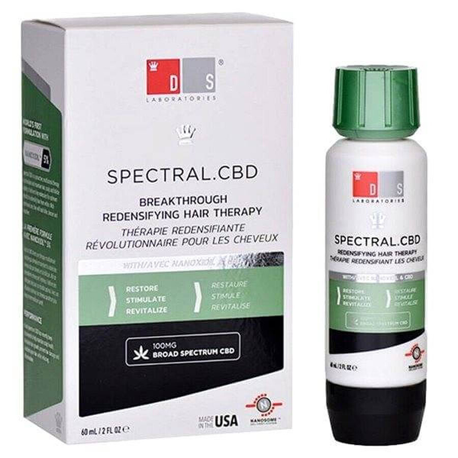 DS Laboratories sérum anti-chute de cheveux avec Nanoxidil SPECTRAL CBD 60 ml 1×60 ml, sérum anti-chute de cheveux