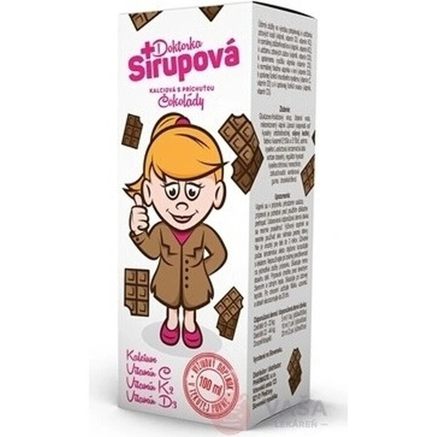 Doctor Syrup Sirop de calciu 1×100 ml, aromă de ciocolată