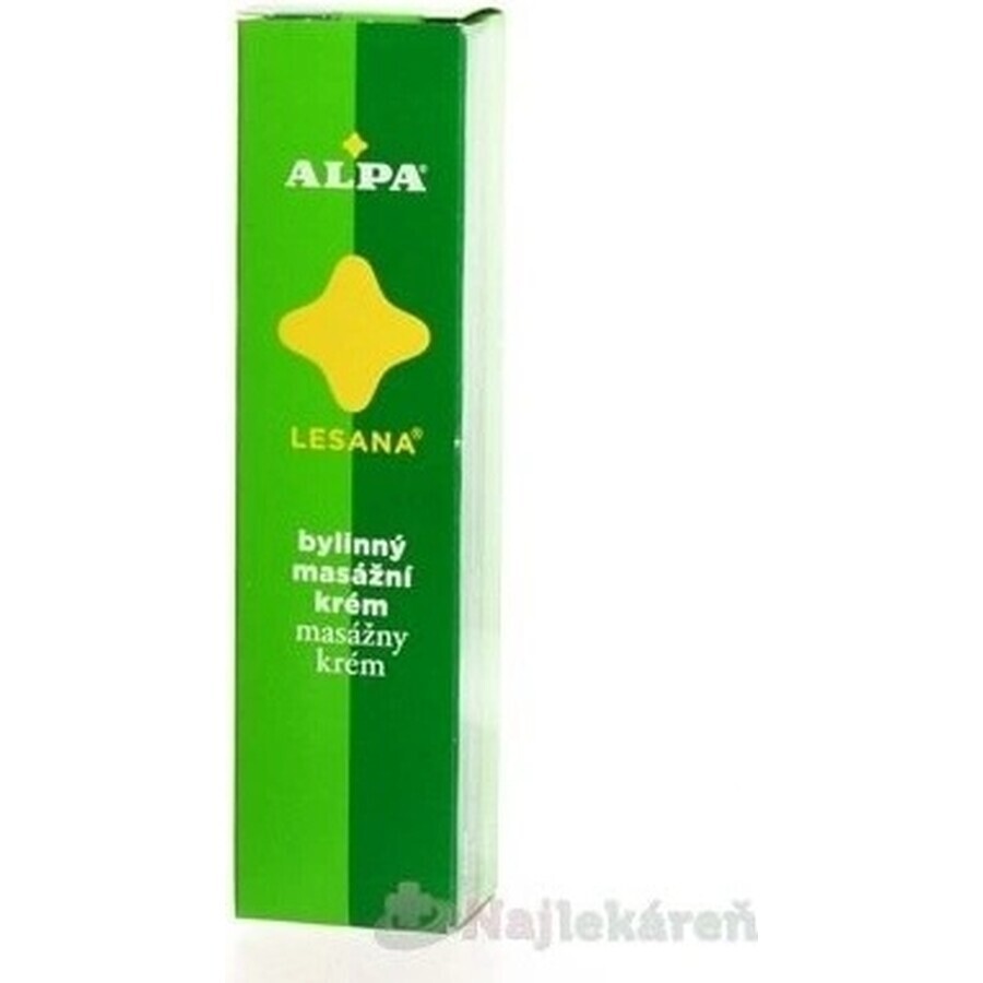 ALPA CREAM LESANA 1×40 g, masaj pe bază de plante