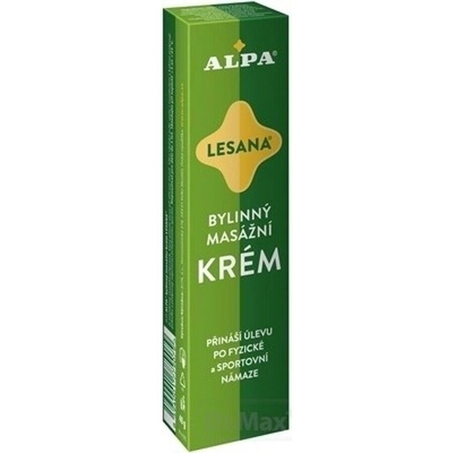 ALPA CREAM LESANA 1×40 g, masaj pe bază de plante