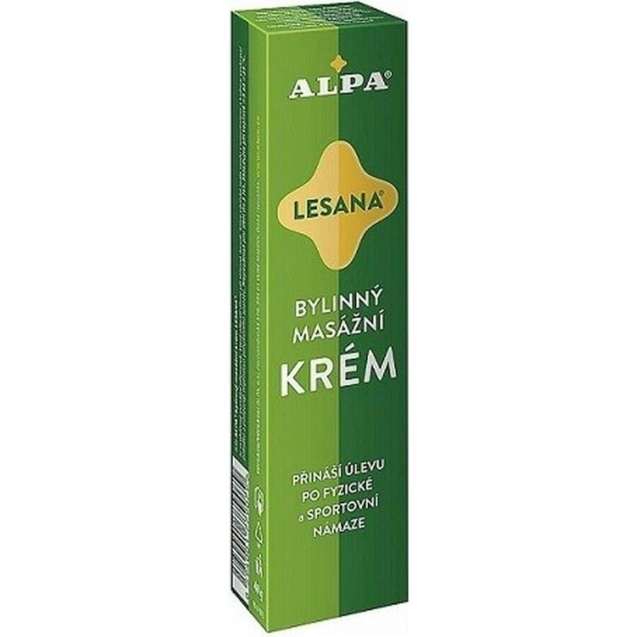 ALPA CREAM LESANA 1×40 g, masaj pe bază de plante