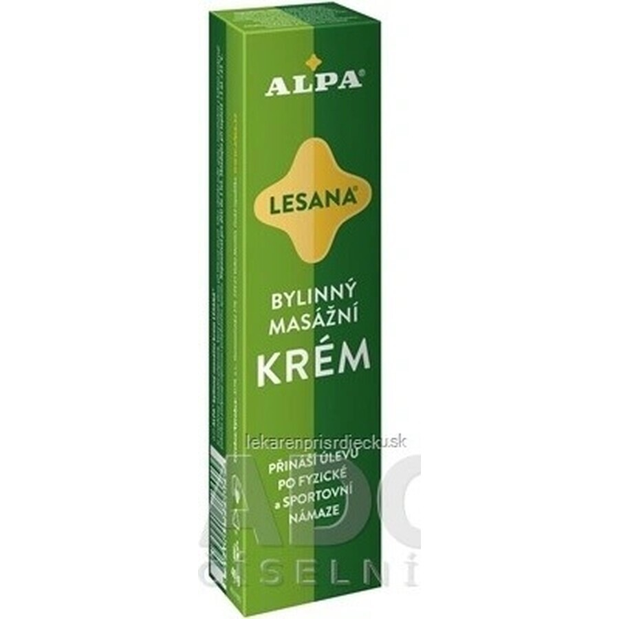 ALPA CREAM LESANA 1×40 g, masaj pe bază de plante