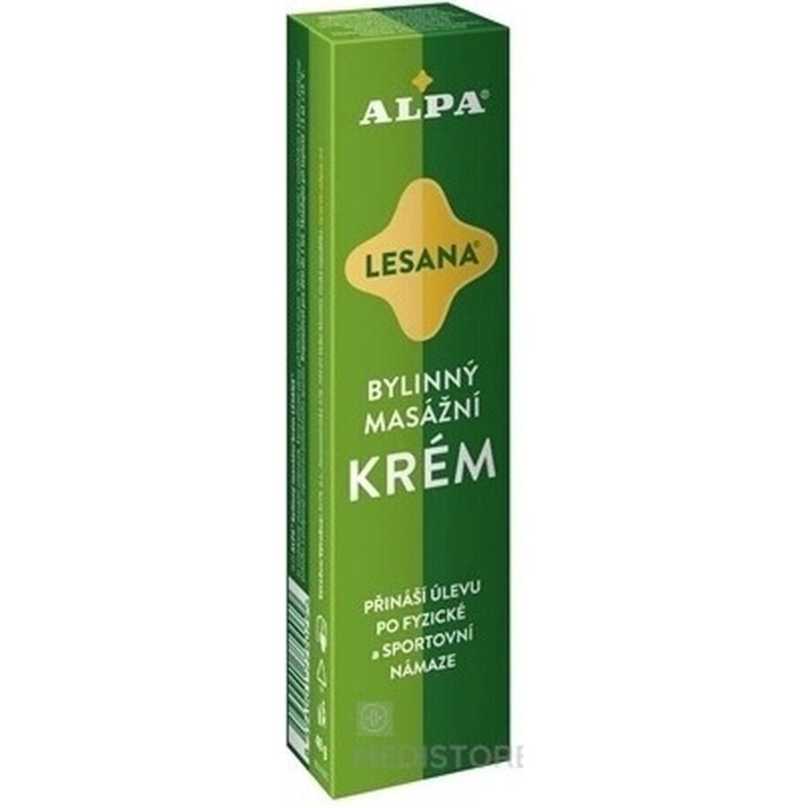 ALPA CREAM LESANA 1×40 g, masaj pe bază de plante