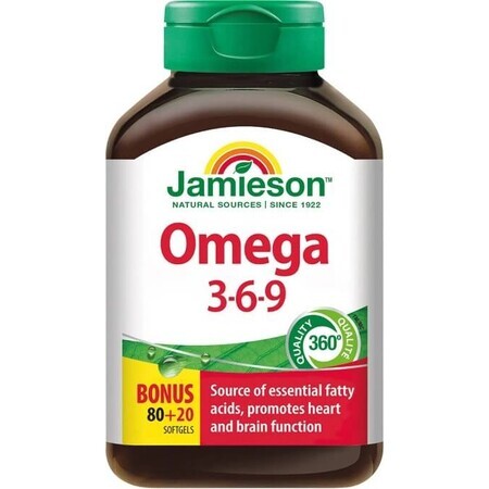 JAMIESON OMEGA 3-6-9 1×100 cps, food supplement