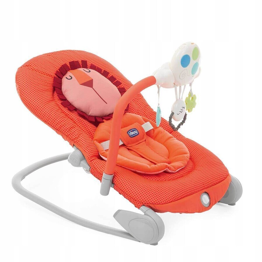 CHICCO Melody Ballon - Lion 0 m+, până la 18 kg 1×1 buc, cu funcție de vibrații