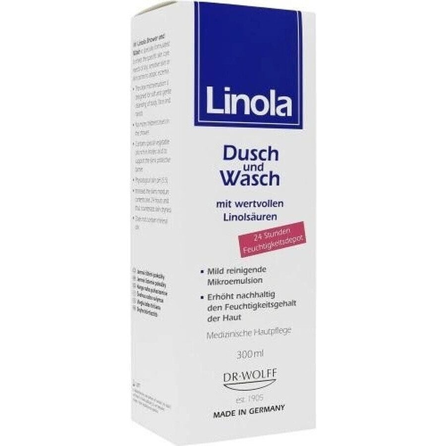 Linola Shower und Wasch 1×300 ml, gel emulsie