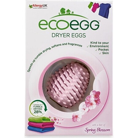 Ecoegg lentebloem droogtrommel ei 1×2 stuks, eieren en 4 geurstokjes