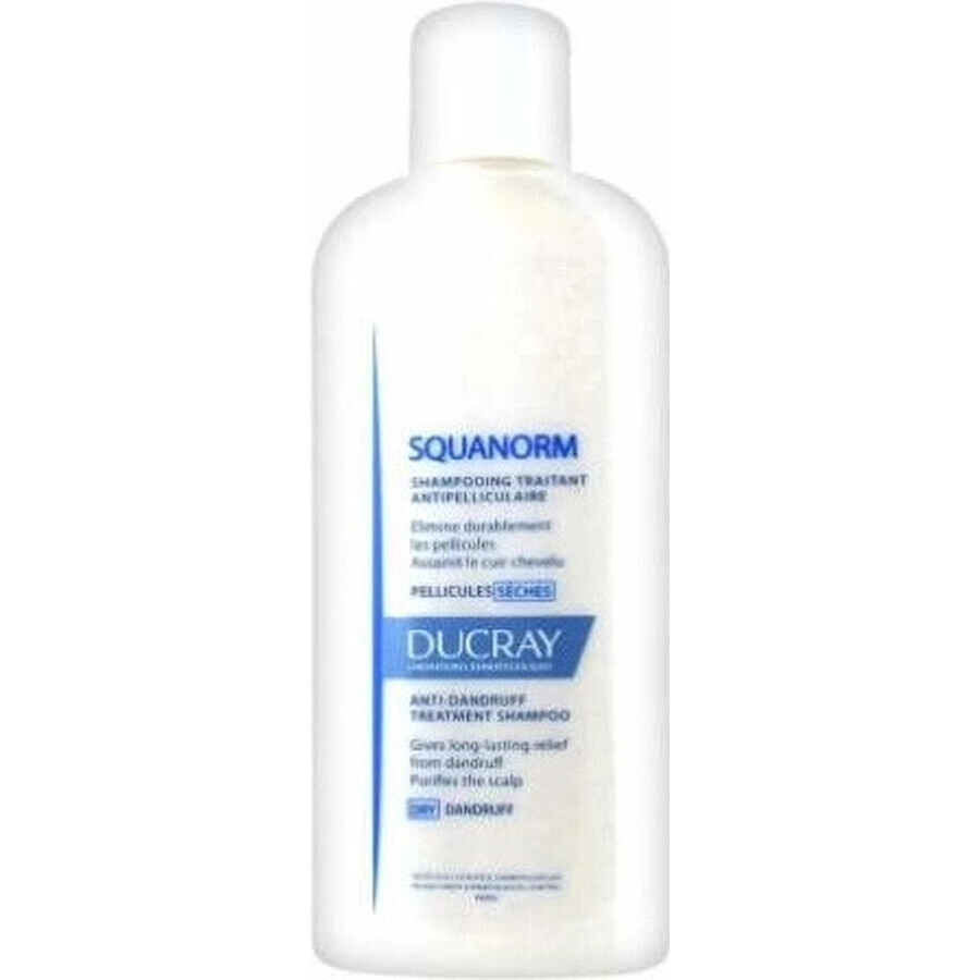 DUCRAY SQUANORM - PELLICULES SÉCHES 1×200 ml, șampon împotriva mătreții uscate