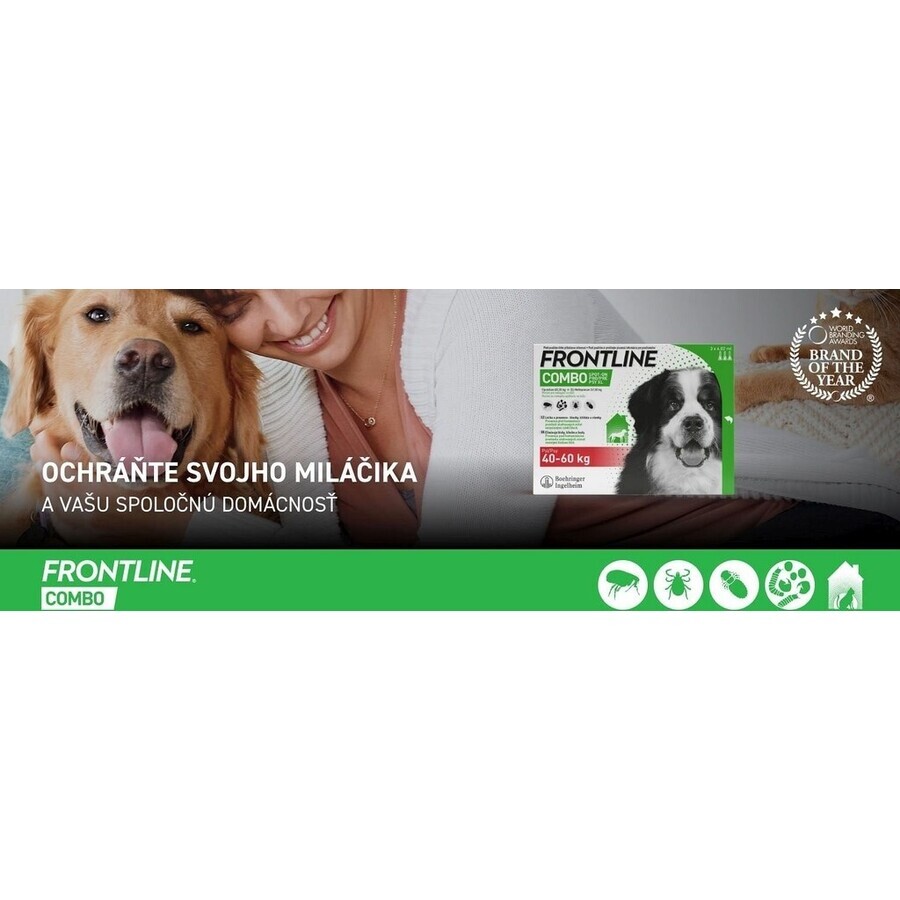 FRONTLINE COMBO spot-on para PERRO XL 3 x 4,02 ml 3x4,02 ml