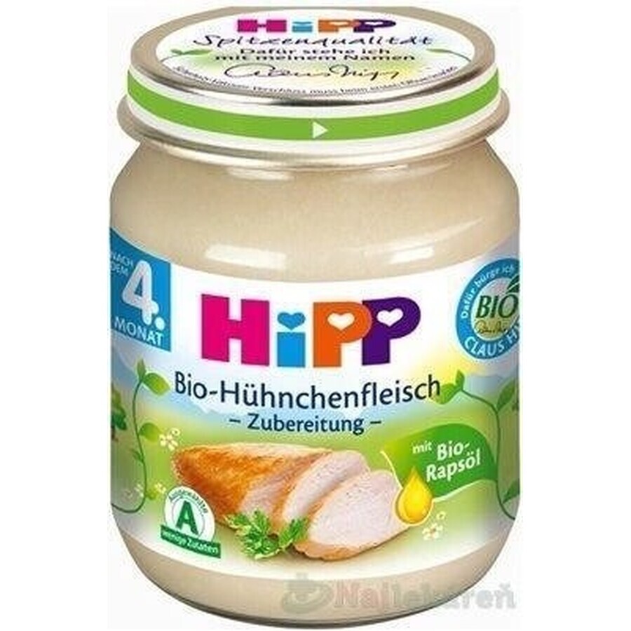 HiPP Bio-Putenpüree 1×125 g, Fleischvorspeise für Kinder