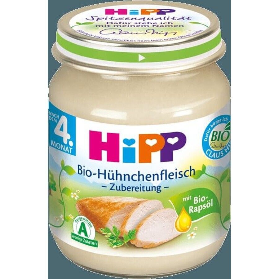 HiPP Bio-Putenpüree 1×125 g, Fleischvorspeise für Kinder