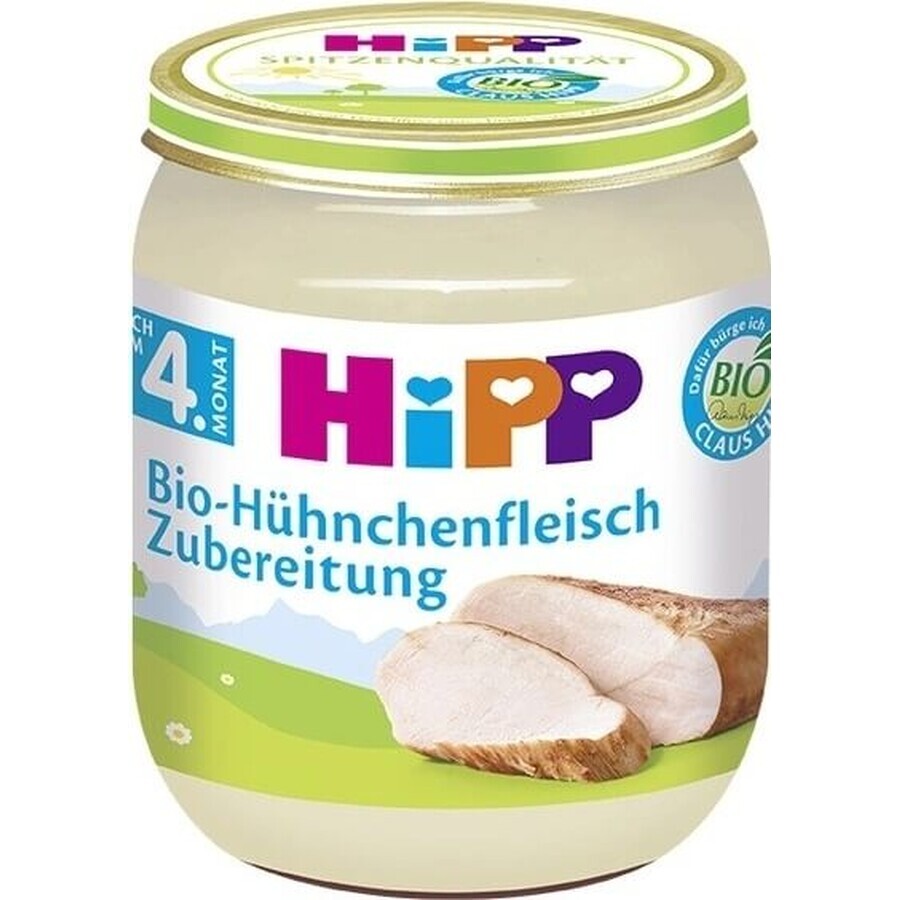 HiPP Bio-Putenpüree 1×125 g, Fleischvorspeise für Kinder