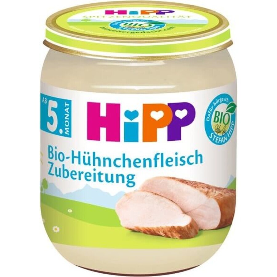 HiPP Bio-Putenpüree 1×125 g, Fleischvorspeise für Kinder