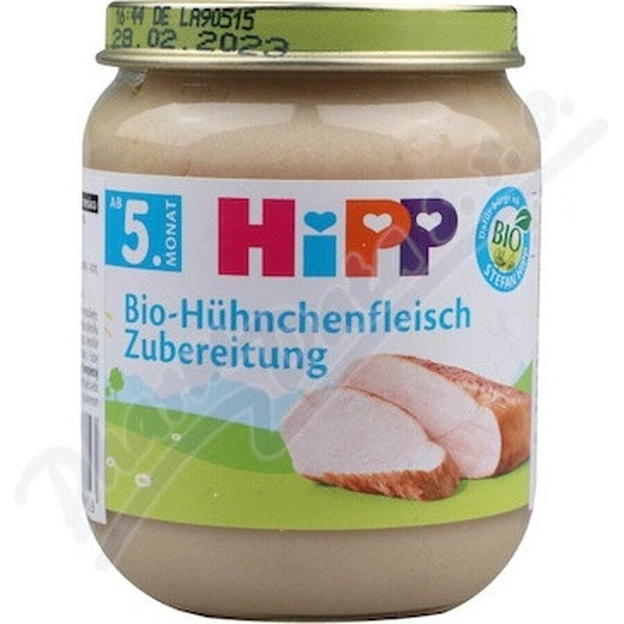 HiPP Bio-Putenpüree 1×125 g, Fleischvorspeise für Kinder