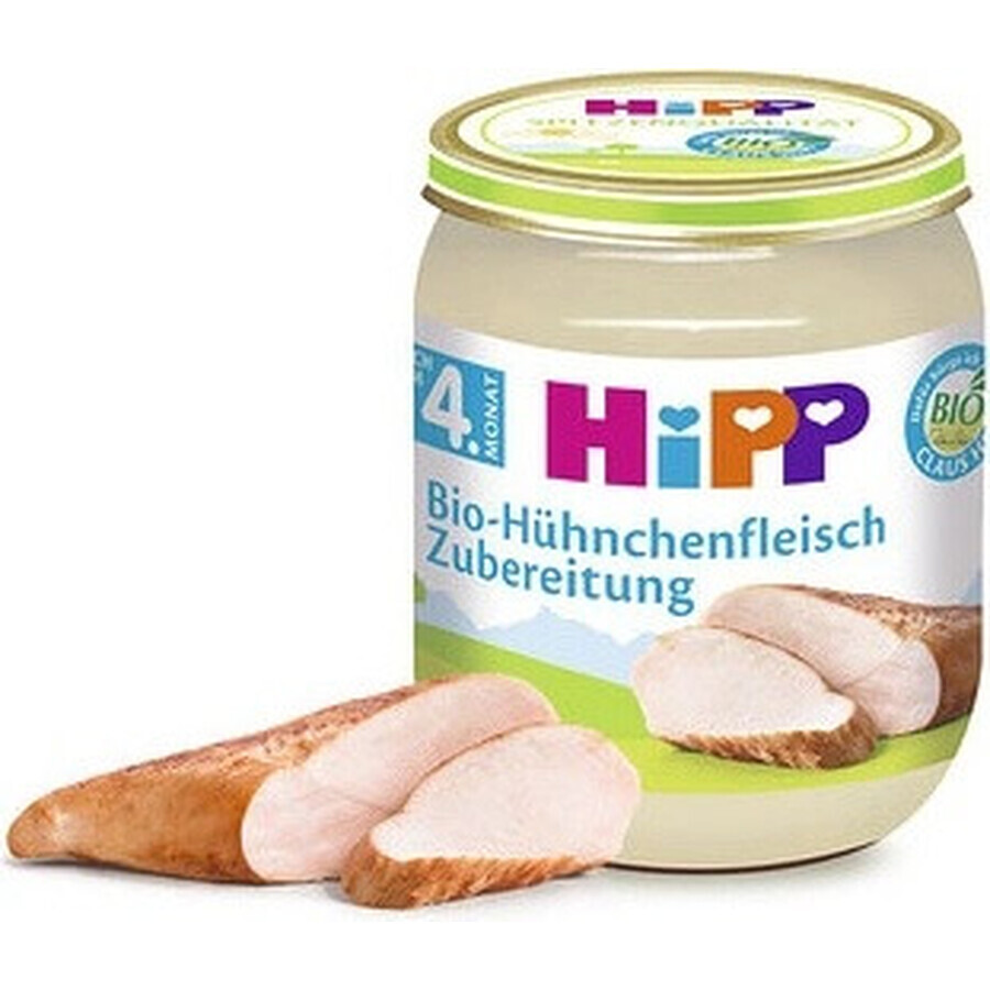 HiPP Bio-Putenpüree 1×125 g, Fleischvorspeise für Kinder