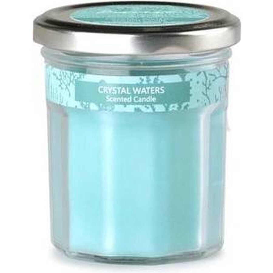 Emocio Sticlă verde cu capac metalic Lumânare parfumată Crystal waters 1×1 buc, dimensiune 69 x 85 mm