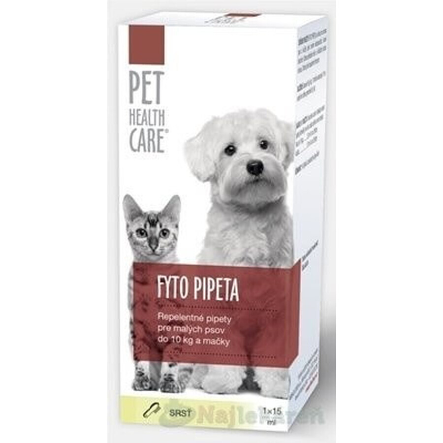 PET HEALTH CARE FYTO PIPETA 1×15 ml, repelent