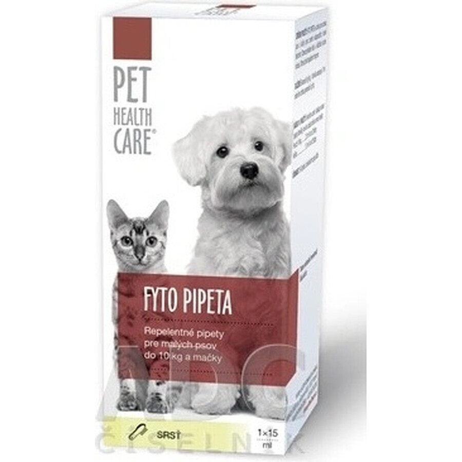 PET HEALTH CARE FYTO PIPETA 1×15 ml, repelent