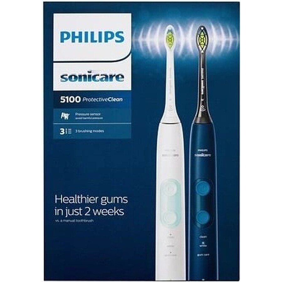 Philips Sonicare 5100 HX6851/34 1+1 1×1 set, periuță de dinți sonică 2 buc