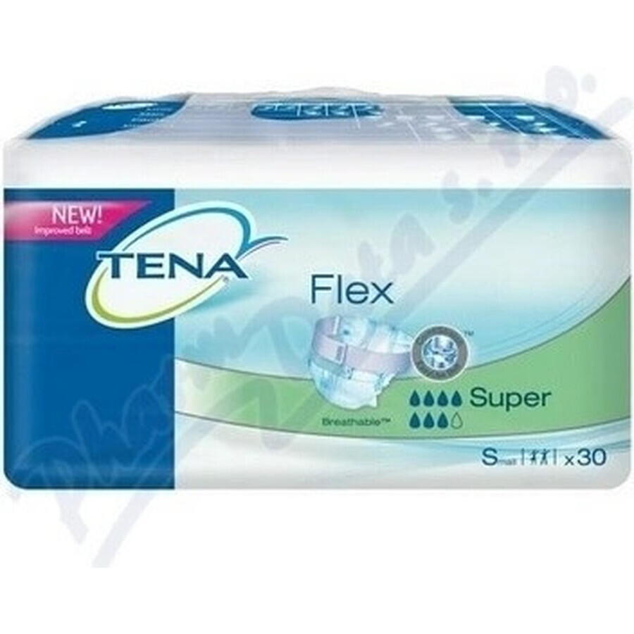 TENA Flex Super S 1×30 buc, chiloți pentru incontinență cu talie cu eliberare rapidă