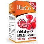 BioCo Vitamina C RETARD 500 mg cu fructe de măceșe 1×100tbl, vitamina C