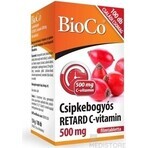 BioCo Vitamina C RETARD 500 mg cu fructe de măceșe 1×100tbl, vitamina C