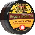 VIVACO SUN ARGAN BRONZ SPF15 Unt de protecție solară cu ulei de argan 1×200 ml, rezistent la apă