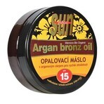 VIVACO SUN ARGAN BRONZ SPF15 Unt de protecție solară cu ulei de argan 1×200 ml, rezistent la apă