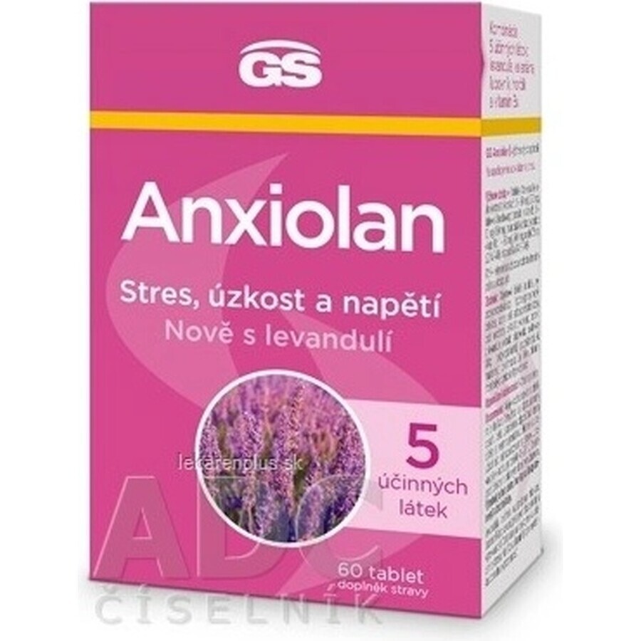 GS Anxiolan cu lavanda 60 comprimate 1×60 tbl, supliment alimentar