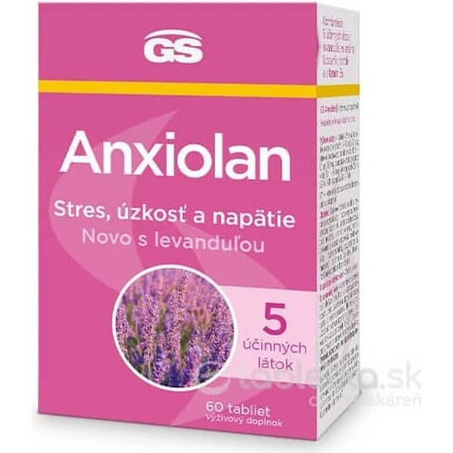 GS Anxiolan cu lavanda 60 comprimate 1×60 tbl, supliment alimentar