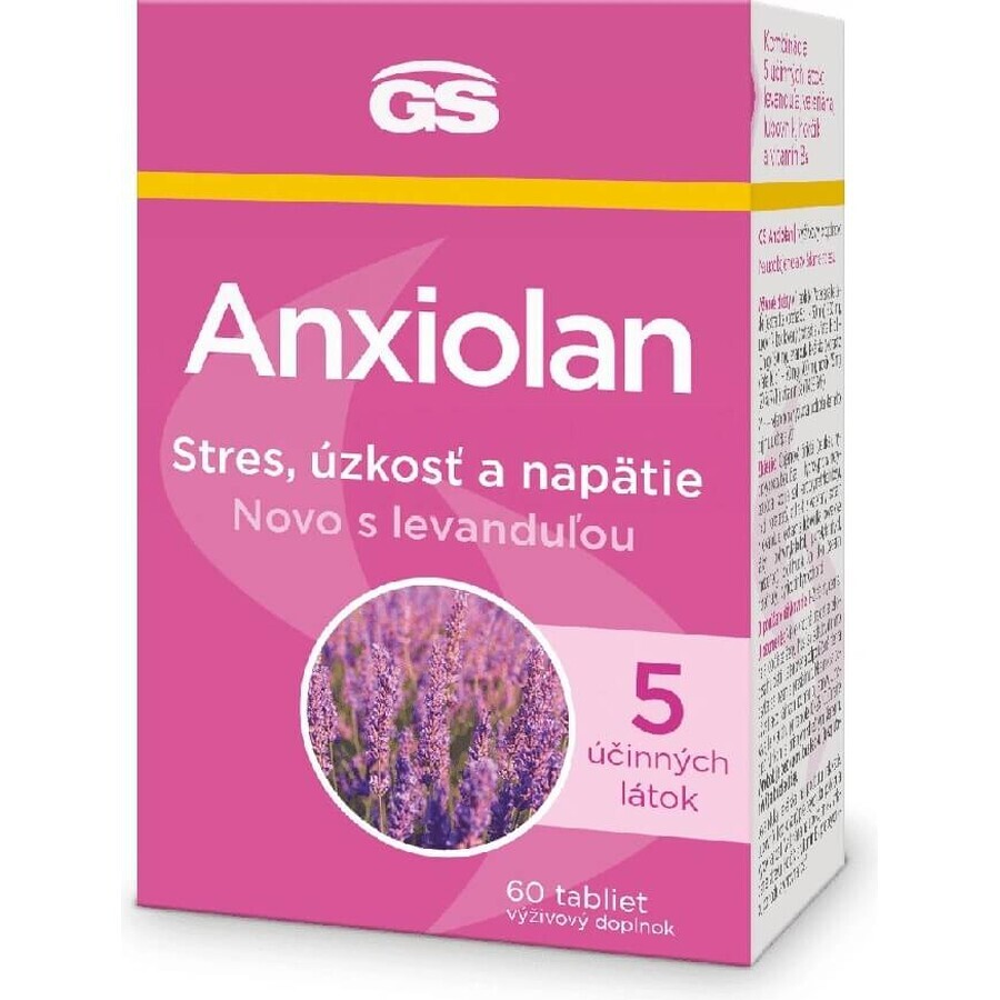 GS Anxiolan cu lavanda 60 comprimate 1×60 tbl, supliment alimentar