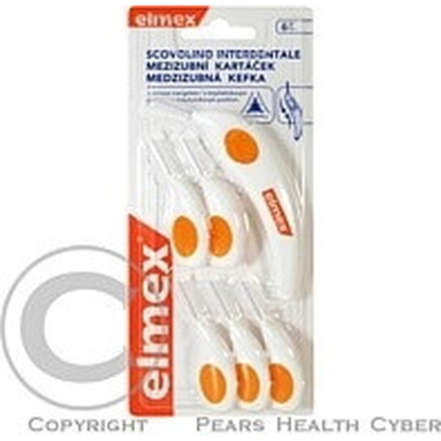 ELMEX INTERDENTAL Periile interdentare nr.6 portocaliu 1×4 buc, perii interdentare