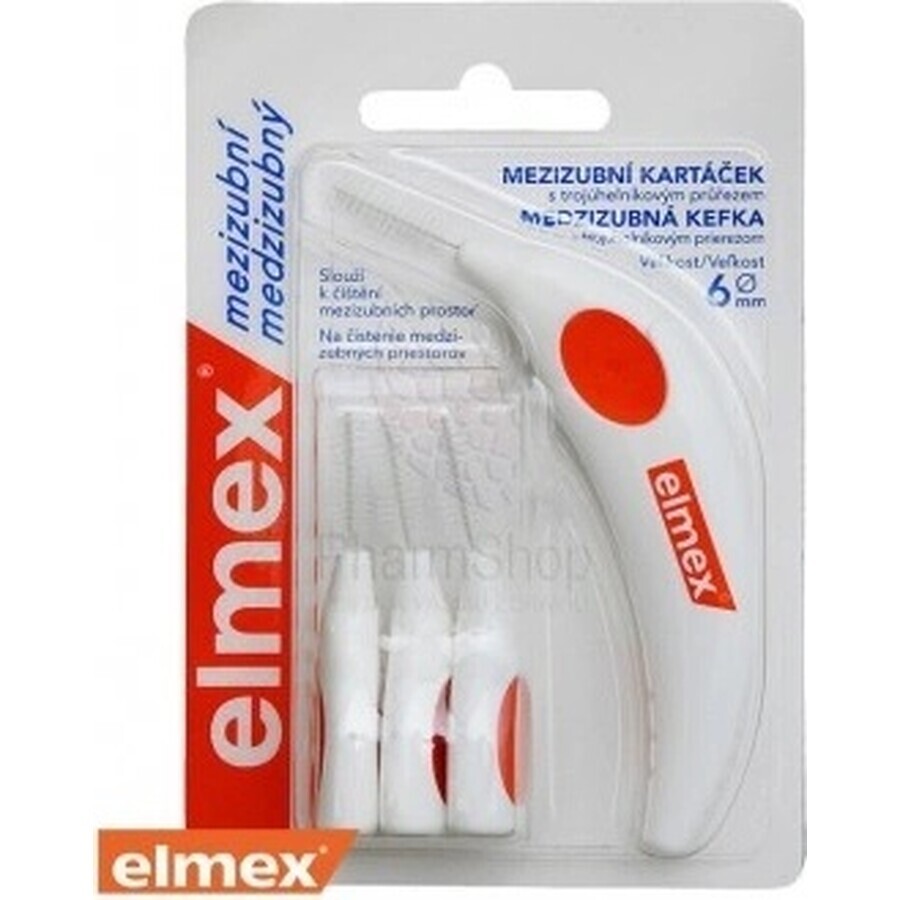 ELMEX INTERDENTAL Periile interdentare nr.6 portocaliu 1×4 buc, perii interdentare