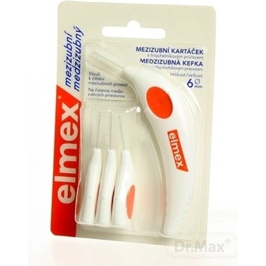 ELMEX INTERDENTAL Periile interdentare nr.6 portocaliu 1×4 buc, perii interdentare