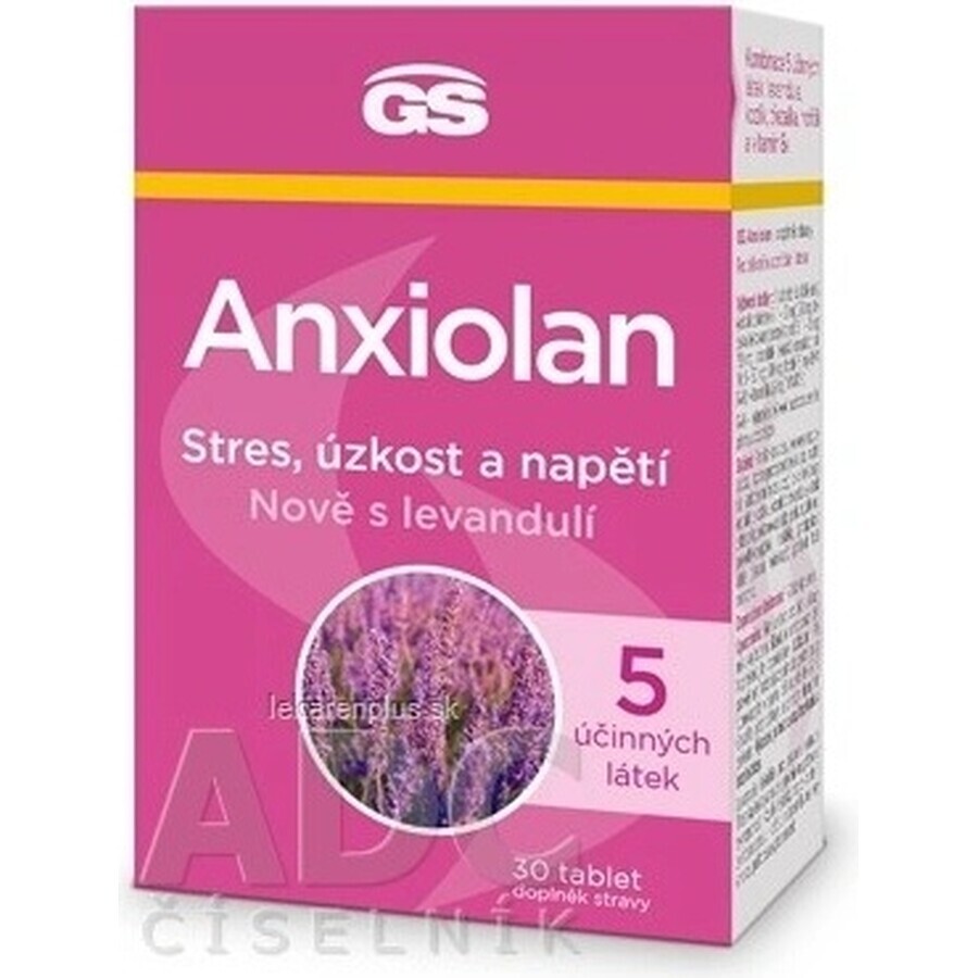 GS Anxiolan with lavender 30 tablets 1×30 tbl, food supplement