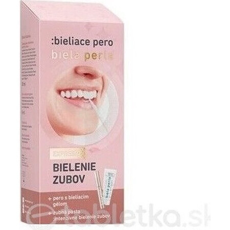 White Pearl - set 1×1 stilou de albire, pastă de dinți 30 ml + stilou de albire 8 ml