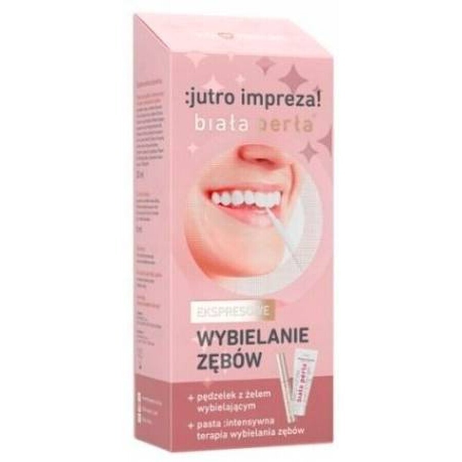 White Pearl - set 1×1 stilou de albire, pastă de dinți 30 ml + stilou de albire 8 ml