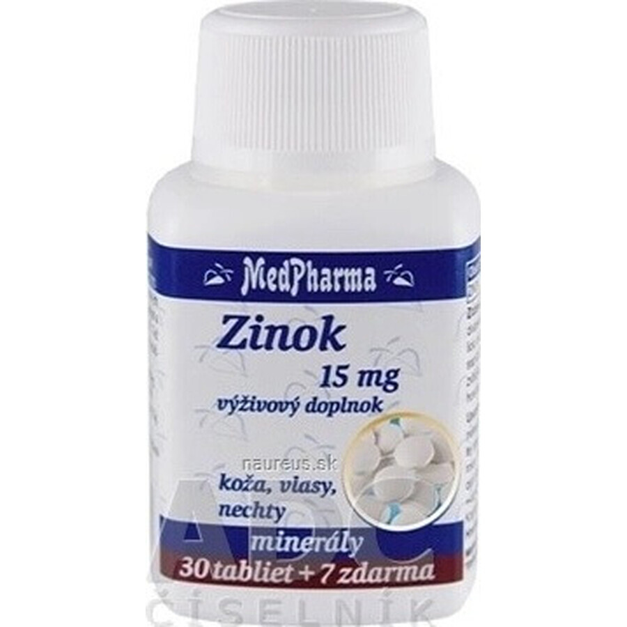 MedPharma ZINOC 15 mg 1×37 tbl, Zink