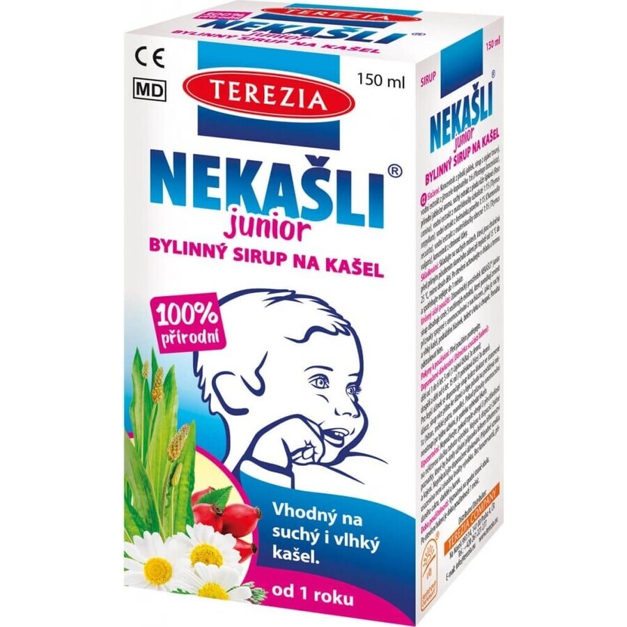 TEREZIA NEKAŠLI JUNIOR sirop pe bază de plante pentru tuse 1×150 ml, sirop