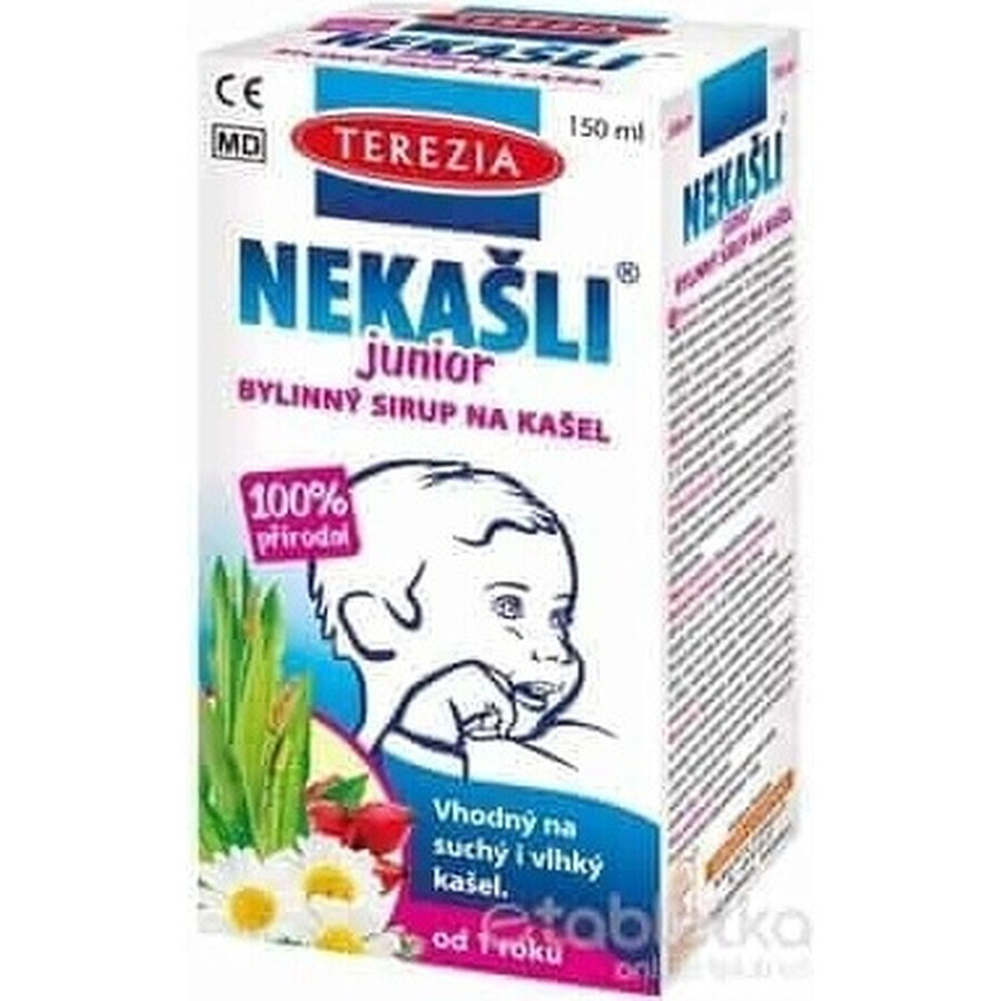 TEREZIA NEKAŠLI JUNIOR sirop pe bază de plante pentru tuse 1×150 ml, sirop