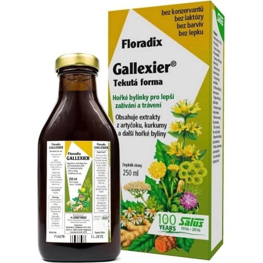 SALUS Floradix Gallexier 1×250 ml, liquid form