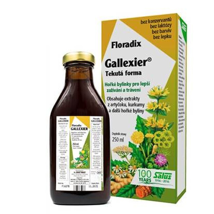 SALUS Floradix Gallexier 1×250 ml, liquid form