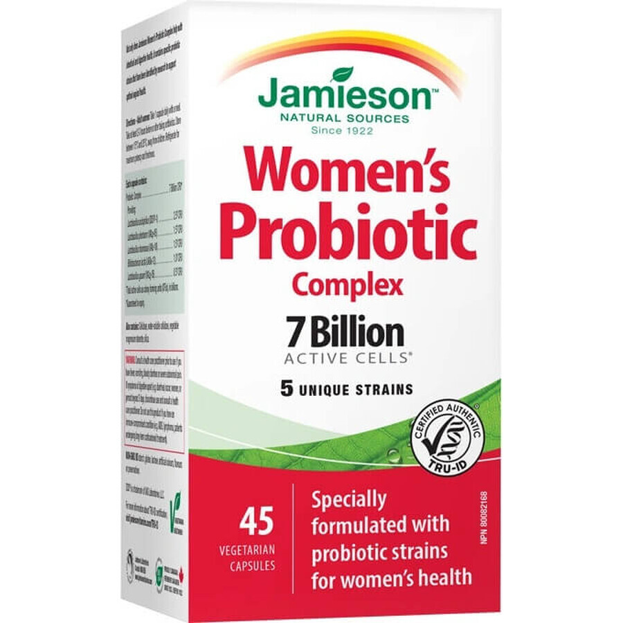 JAMIESON PROBIOTIC COMPLEX FOR WOMEN 1×45 cps, mezcla de cultivos bacterianos