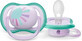 Philips AVENT Suzetă Ultra imagine aer 0-6m curcubeu 1 buc 1&#215;1 buc, suzetă